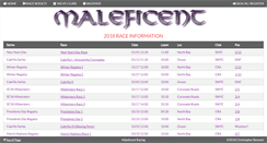 Desktop Screenshot of maleficentracing.com